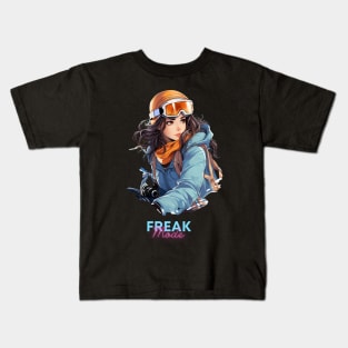 Freak Mode - Women's Snowboard Kids T-Shirt